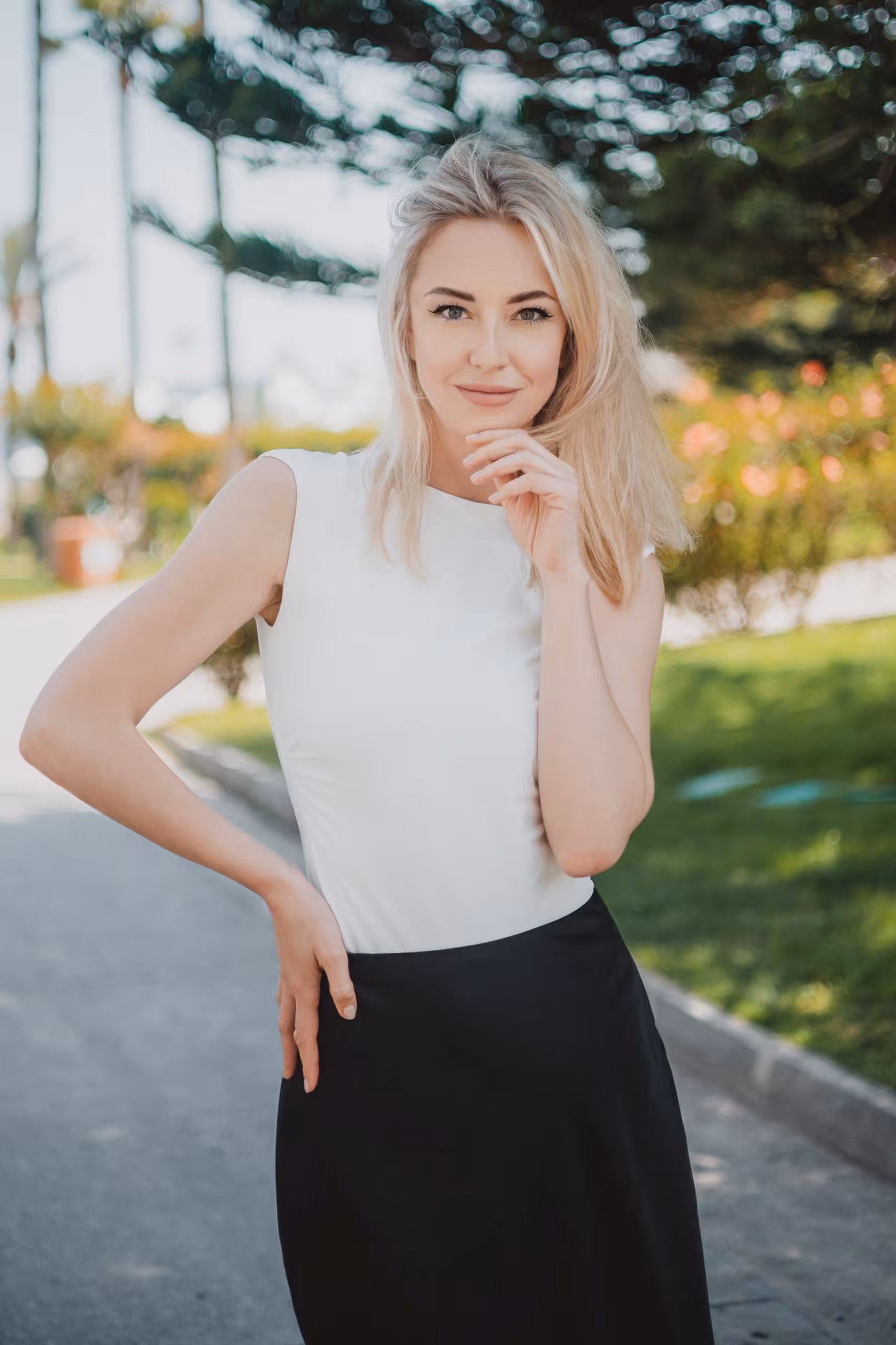 Profil der Frau