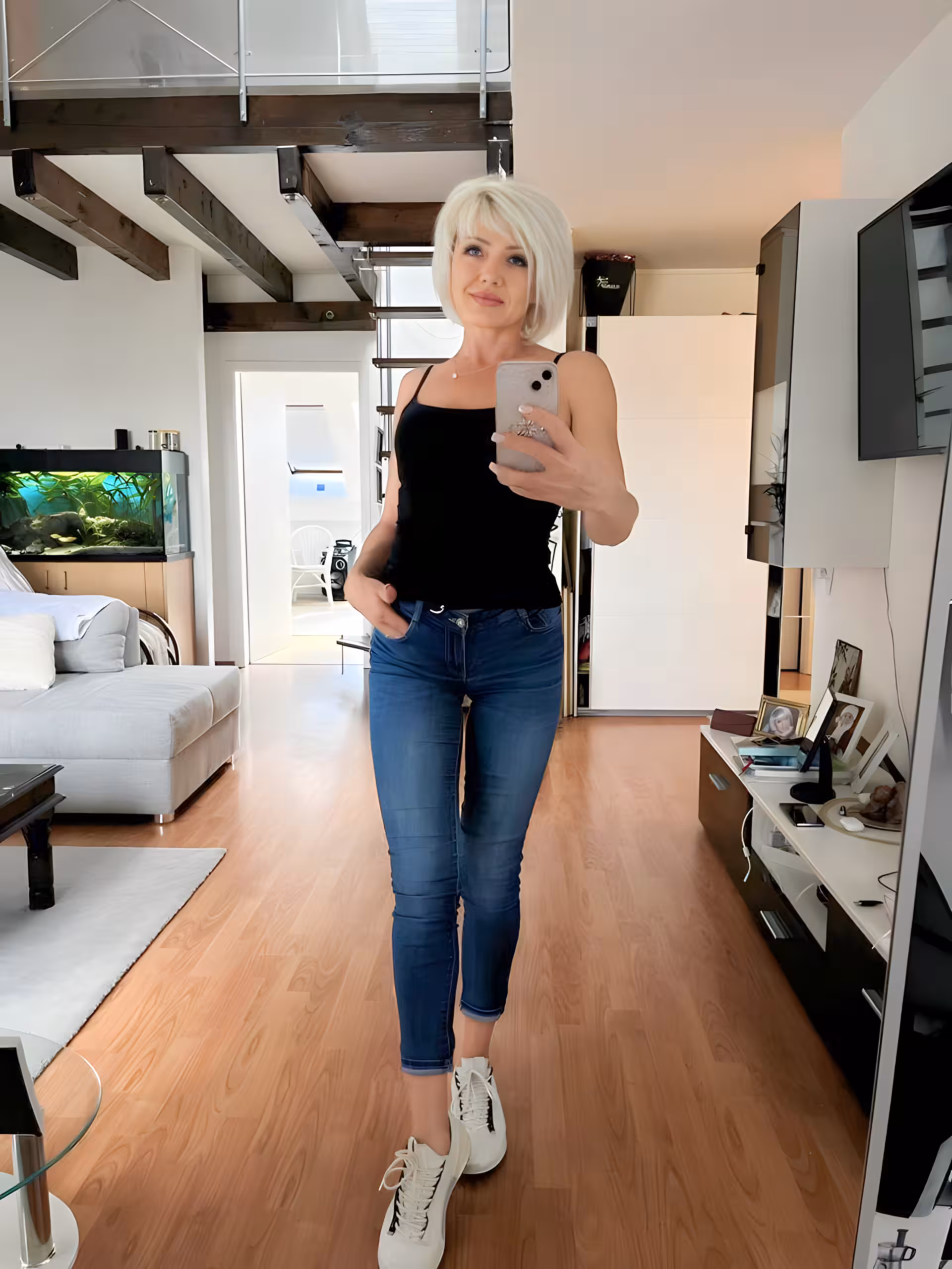 Profil der Frau